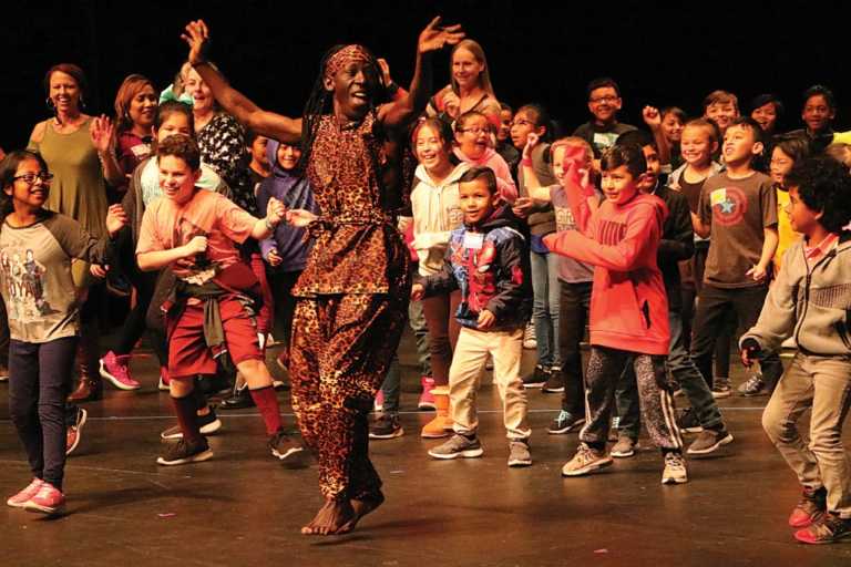 Photo: Dance Around the World packs Mello Center