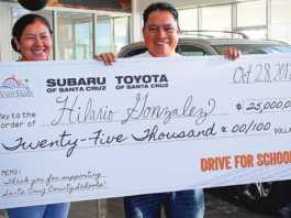 Watsonville man wins Drive for Schools drawing