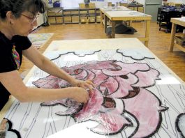 Local artist continues work on community art project