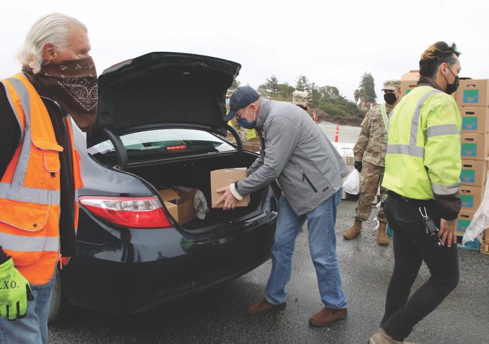 John Laird food bank distributions