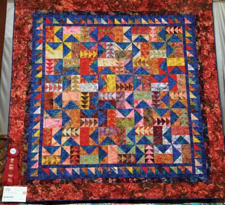 santa cruz county fair quilt brenda iwani colored flying geese