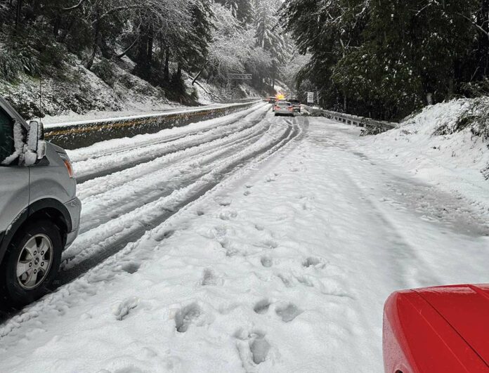 highway 17 snow