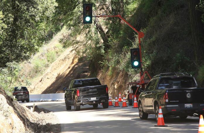 highway 152 reopen landslide