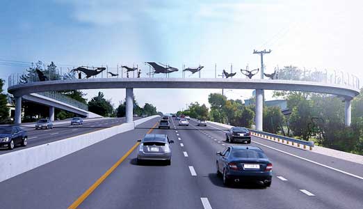 chanticleer avenue pedestrian bridge rendering