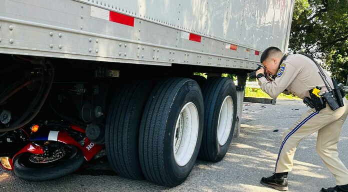 carlton road fatal crash motorcycle big rig