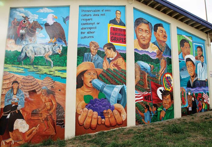 cesar chavez middle school mural