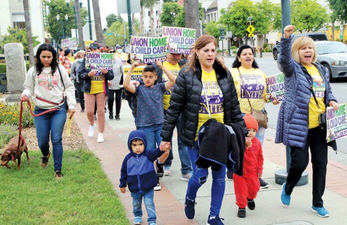 childcare march rally watsonville plaza pajaro