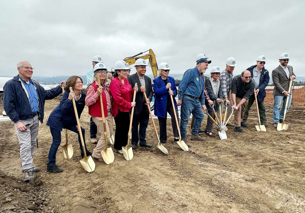 college lake water supply project groundbreaking