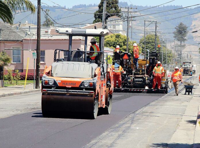 east beach street road work caldrons