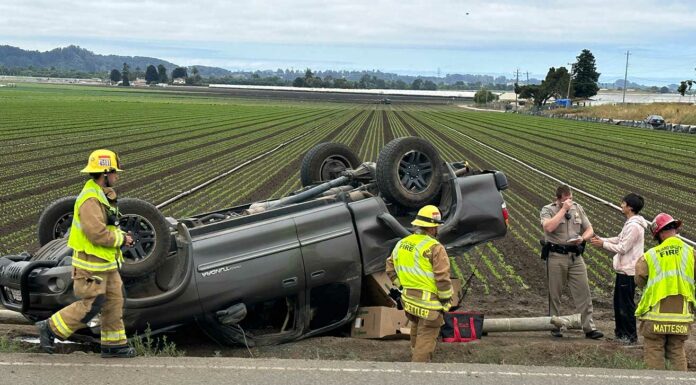 carlton road truck rollover