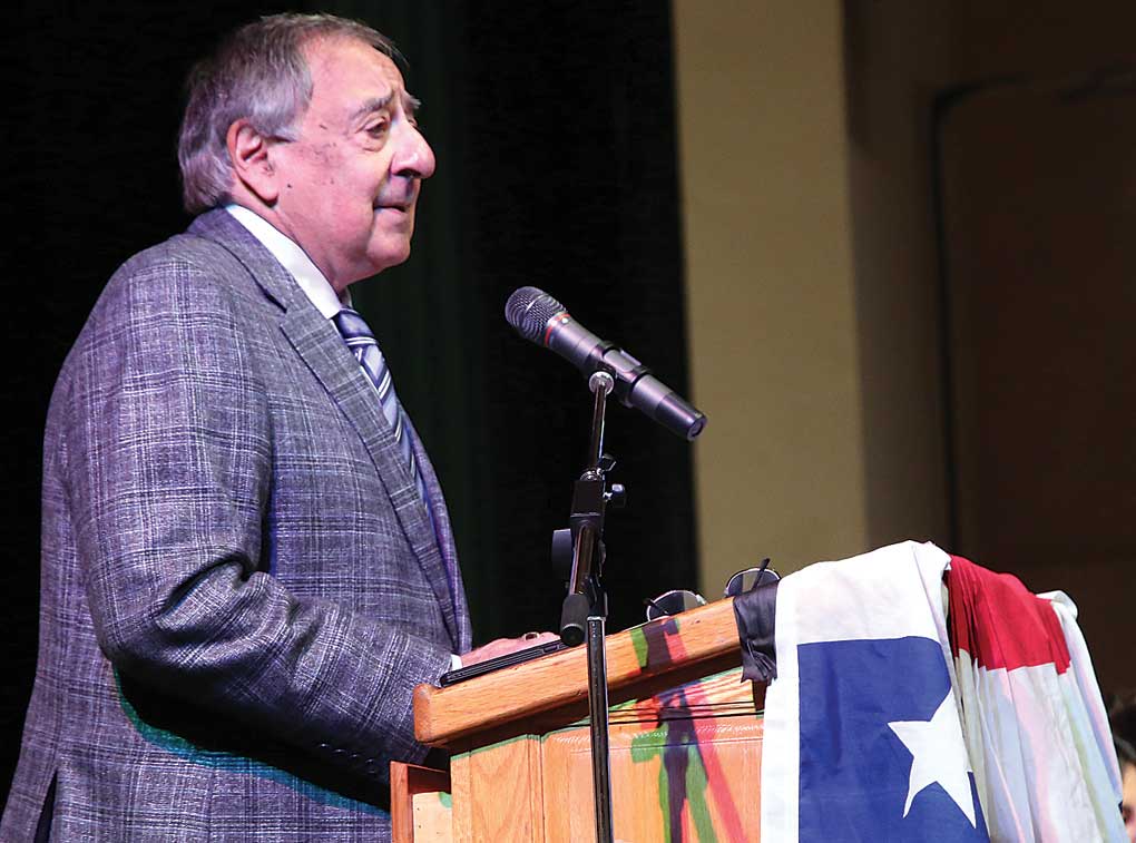 leon panetta veterans day mello center