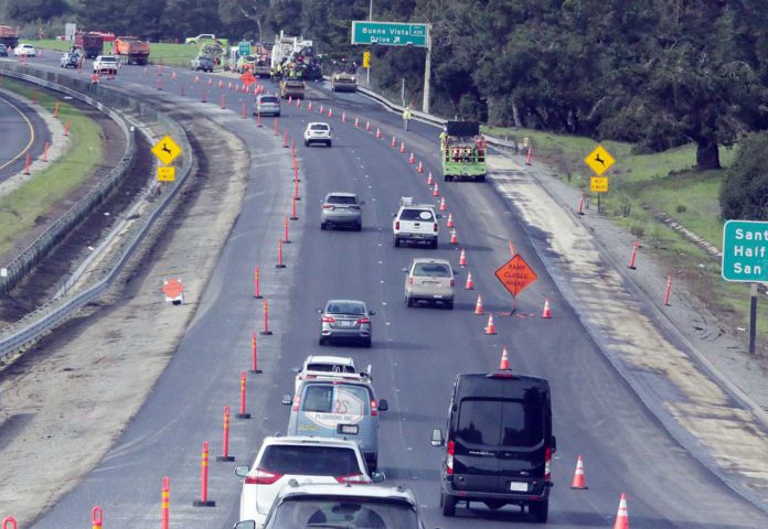 highway 1 road work