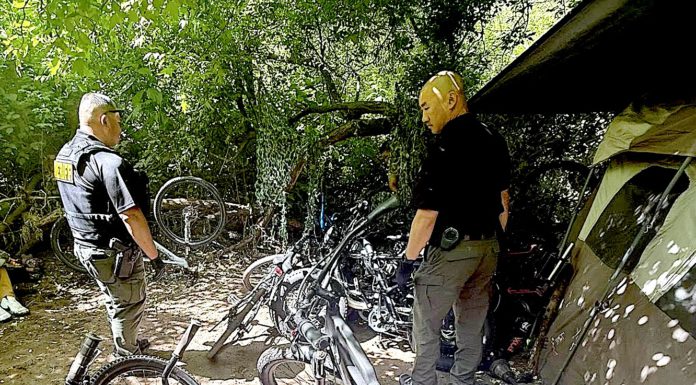 Over $30K in stolen bikes and tools recovered from illegal encampment
