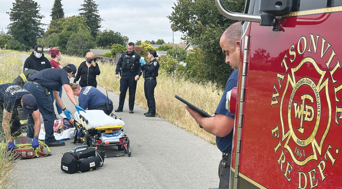 Watsonville City Council Cuts Vacant Positions in New Budget Police and paramedics at the scene of an accident